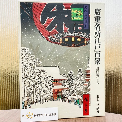 Vintage Hiroshige Utagawa 100 vedute di Edo giapponese Ukiyo-e 100 stampe set Giappone - Foto 24 di 24