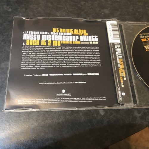 Missy Misdemeanor Elliott - Hit 'em Wit da Hee  3 Track CD Single 1998 - Picture 2 of 3