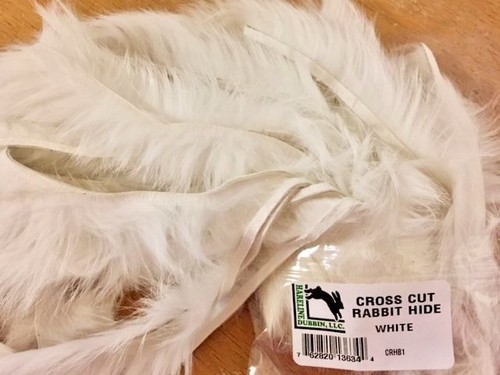 PIEL DE CONEJO COMPLETA CORTE CRUZADO. HARELINE DUBBIN. ATADO MOSCAS. 48 TIRAS. A GRANEL. - Imagen 4 de 10