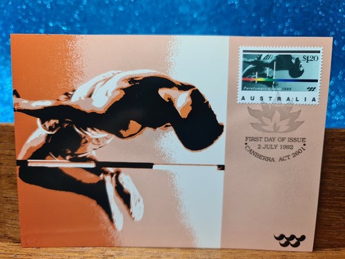First Day Cover Postcard📮1992 ($1.20) Canberra ACT BARCELONA 1992 📮 AUST POST - Picture 1 of 2