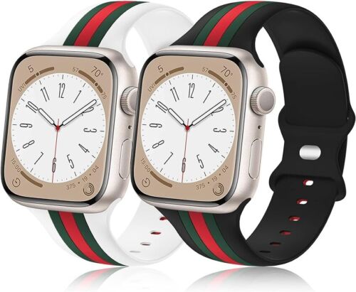 2 Luxury Apple Watch Band iWatch Series Ultra 8 7 6 5 4 38mm/40mm 42mm/44mm 49m
