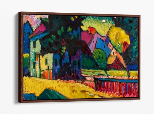 KANDINSKY 10-DEEP FLOATER/FLOAT EFFECT FRAMED CANVAS WALL ART PRINT-YELLOW RED - Picture 10 of 12