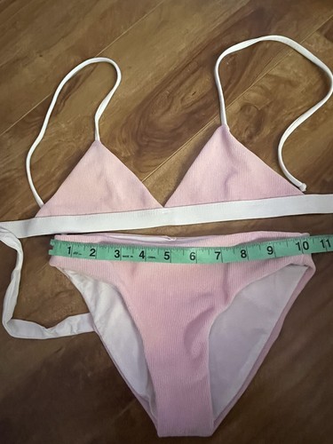 Splendid Pink Two Pieces Girls Swimsuit Size 7 - Picture 4 of 7
