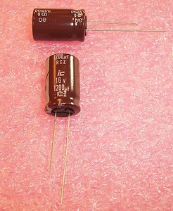 QTY-10-1200uf-16V-105-039-RADIAL-ELECTROLYTIC-CAPACITORS-128RCZ016M1320-ILL-CAP
