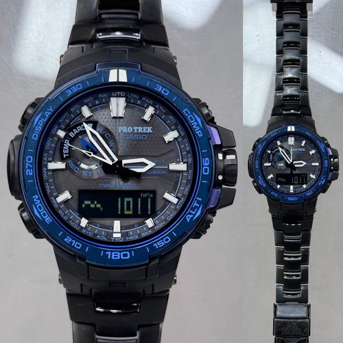 CASIO PROTREK PRW 6000SYT 1JF Blue Moment Solar Radio Titanium Japan - Picture 6 of 12
