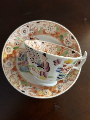 Antique Chinese Export Famille Rose Floral Vase Porcelain Tea Cup Saucer Plate - Picture 3 of 15