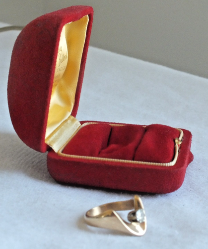 Gr. 7 DIAMANT 14K Gelbgold Ring Damen 70er Jahre Vintage 6 Gramm - Bild 12 von 13