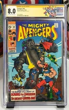 Avengers #69 CGC SS 8.0 Roy Thomas Signed Custom Label