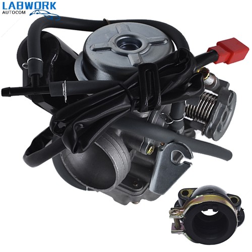 For Yerf Dog Spiderbox GY6 150cc GX150 Go Kart Carburetor & Intake Manifold Boot - Picture 2 of 13