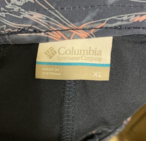 Columbia Women’s Skort Fish Print Elastic Waist Zipper Pockets Sz XL - Picture 14 of 16