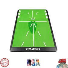 Durable Foldable Golf Practice Mat - Swing Path Feedback Shock Absorption