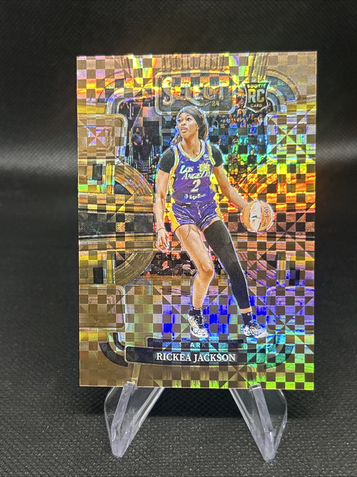 2024 Select WNBA #58 Rickea Jackson /49 Bronze SP Checker Prizm RC Rookie Card