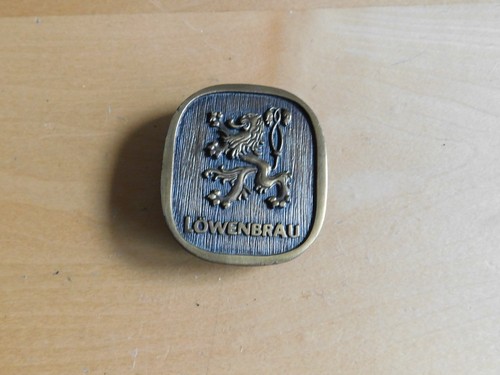 Vintage Lowenbrau Limited Edition Belt Buckle- NOS - Picture 1 of 3