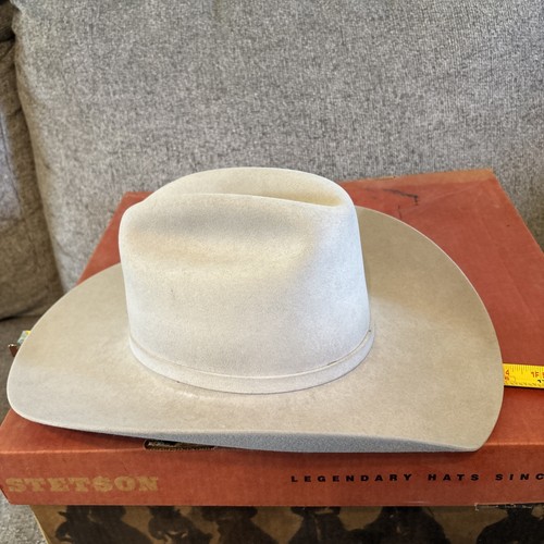 Stetson Ruidoso Cowboy Hat/Mist Grey/6 7/8 Chicago Exclusive W Box READ - Imagen 18 de 23