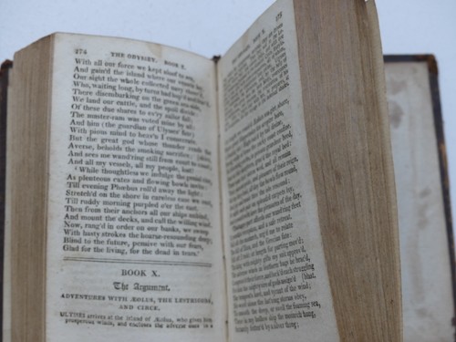 The Odyssey of HOMER 1810 2 vols in 1 Small Volume Alexander Pope + Batrachomuom - Picture 8 of 13