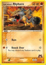Team Magma's Rhyhorn 68/95 Team Magma vs Team Aqua Pokemon 002522