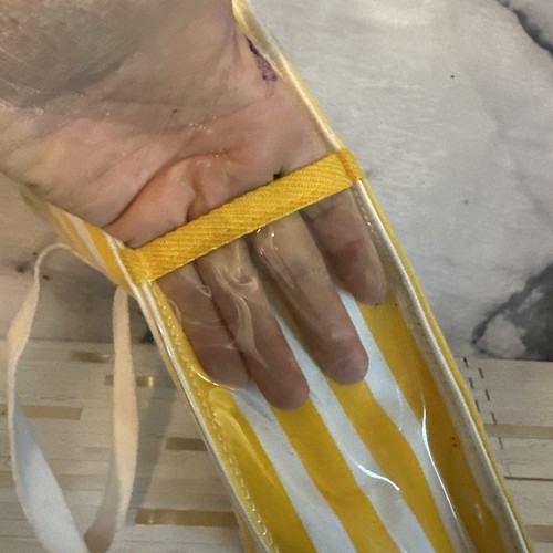 Giorgio Beverly Hills Canvas Vintage Striped Cooler Lined Tote Bag Rare - Picture 2 of 17