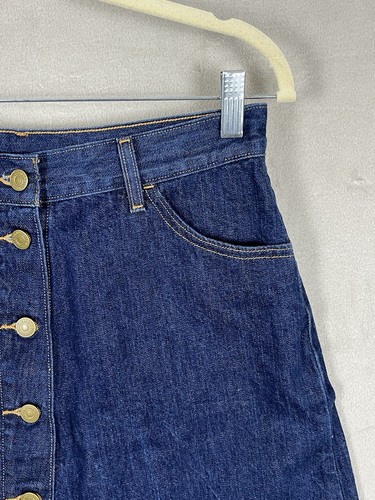 Levi's Denim Long Skirt Women's 29 Button Up A Line Front Buttons - Picture 8 of 23