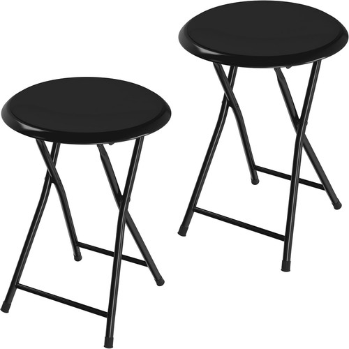 Heavy-Duty Steel Foldable Bar Stools - Set of 2 - Picture 3 of 10