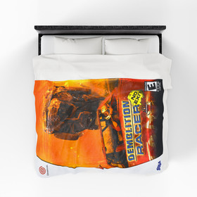 Demolition Racer: No Exit Sega Dreamcast Game Cover Flannel Blanket - Retro Styl