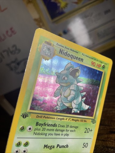 Pokemon Cards: Jungle 1st Edition Rare Holo: Nidoqueen 7/64 - Picture 6 of 6