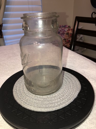 Vintage Ball Ideal Canning Jar Pat 7-14-1908 Clear Quart Mold #8 - No Lid. LO20 - Picture 2 of 10
