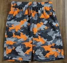 The Children's Place Boys Active Shorts Neon Camo Sz L 10/12