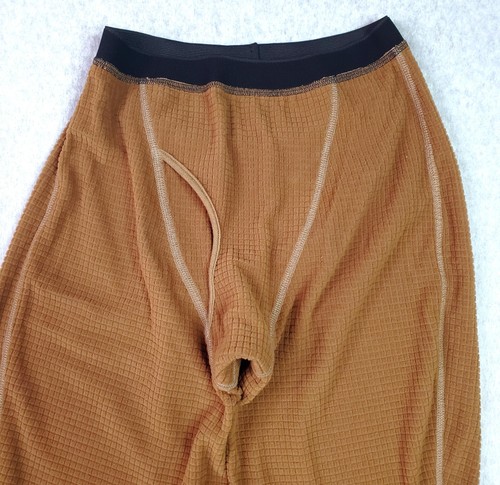 Beyond Clothing Base Layer Pants Mens Medium Brown CLS PCU Thermal Grid USA - Picture 3 of 12