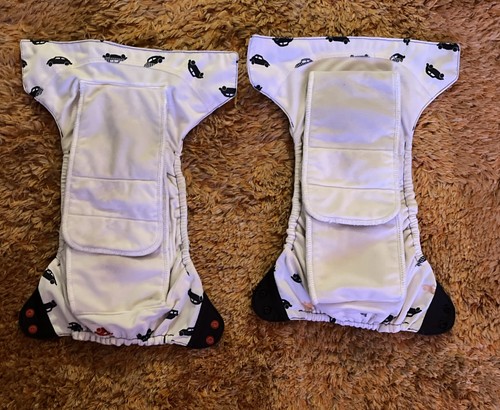 9 Bumgenius All In 1 diapers one size Snaps Orange Green Cars Purple Blue - Picture 5 of 14