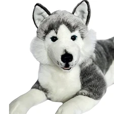 Auswella Plush 17" Husky Dog - Plush Stuffed Animal Husky 