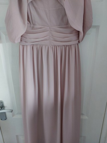 TFNC London Women's Bridesmaid Dress Size 14 Pink Maxi - Picture 3 of 20