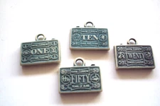 Vtg Gumball Charm Cracker Jack 60's HK RARE "CHARM CURRENCY" vending prize toys