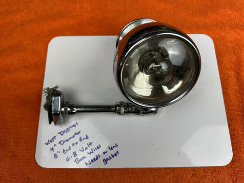Vintage Door Edge SPOTLIGHT Spot LAMP LIGHT Old w MIRROR Car Truck Hot Rat Rod - Picture 15 of 16