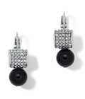 Lever Back Earrings Nwt $62 Brighton Meridian Black And Crystal
