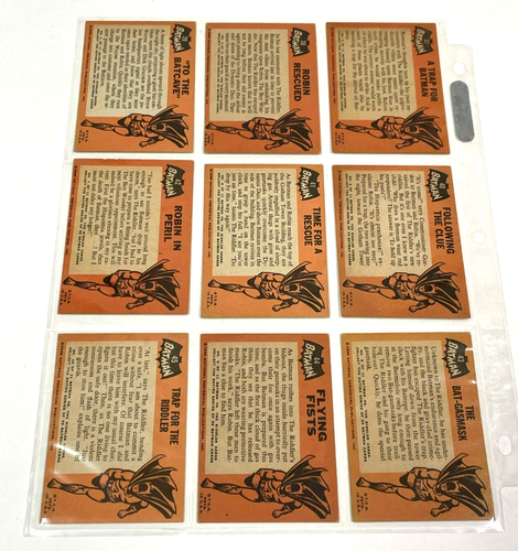 VINTAGE 1966 Topps Batman BLACK complete set (55) Avg EX, NO crease #1 NICE! - Picture 12 of 22