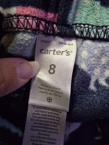 Carters Size 8 Pajama Pants Girls Dachshund - Picture 3 of 3