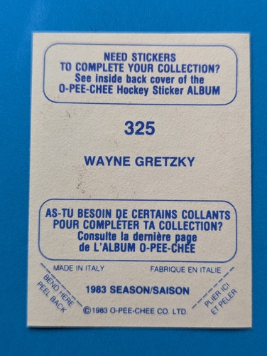 1983-84 O-Pee-Chee HNL Hockey Stickers...OPC U-Pick.. 166 to 330 - Picture 335 of 343