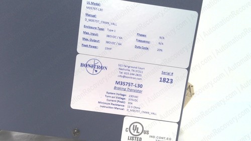 BONITRON M3575T-L30, TRANSISTOR FRENO (STANDARD DUTY), NUOVO* #345226 - Foto 3 di 6