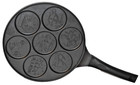 Crofton Non-Stick Mini Pancake Griddle Soft Grip Handle 7 Winter Designs