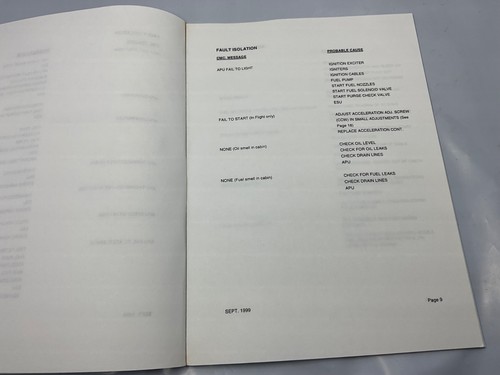 Hamilton Sundstrand ERJ 135 145 APU Troubleshooting Handbook APS-500 - Bild 3 von 4