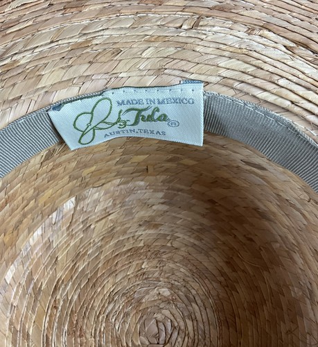Tula Hats Austin Texas Catalina Straw Hat Hand Woven Mexico Women’s One Size EUC - Picture 8 of 12