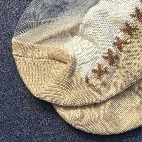 Floral 3 Hearts See Through Sheer Ankle Socks Mesh Socks Floral Pattern - Picture 5 of 6