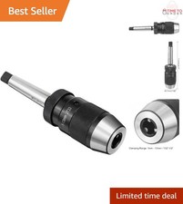 Keyless Drill Chuck MT2 Morse Taper 3-Jaw Adjustable 1/32-1/2 Inch for Lathes