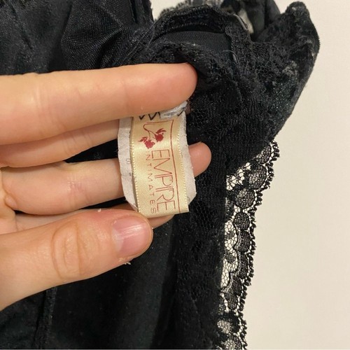 Empire Intimates Vintage Velvet and Lace Bodysuit - Picture 8 of 9