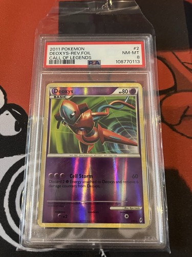 PSA 8 - DEOXYS - 2011 Call of Legends REVERSE Holo Foil Rare Pokémon - 2/95 - 第 1/2 張圖片