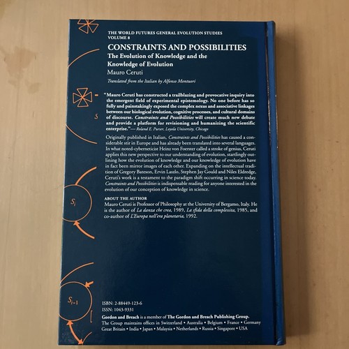 Constraints And Possibilities The Evolution Of Knowledge By Ceruti 1994 1st Ed - Picture 2 of 20