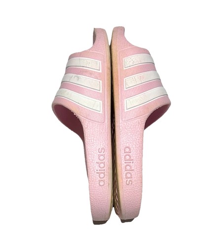 Adidas Adilette Slides Sandals Pink and White Kid’s Size 10 - Picture 7 of 14