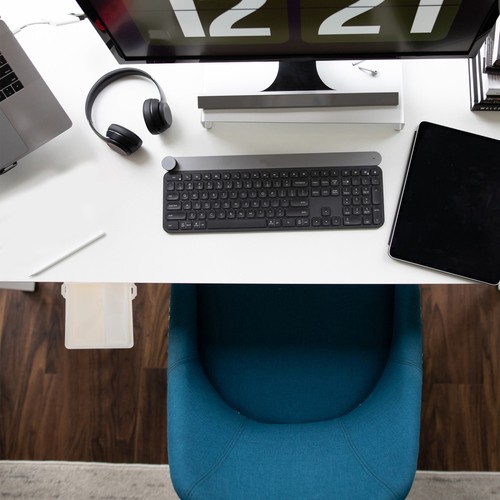 under Table Storage Box Desk Self-stick Drawer Desktop Organzier - Picture 3 of 11