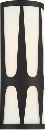 Elegant Royston 2-Light Black Wall Sconce for Modern Home Decor - Picture 2 of 7