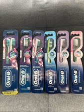 Bundle 7x Oral B Toothbrush Medium Soft and Extra Soft, Assorted Colors